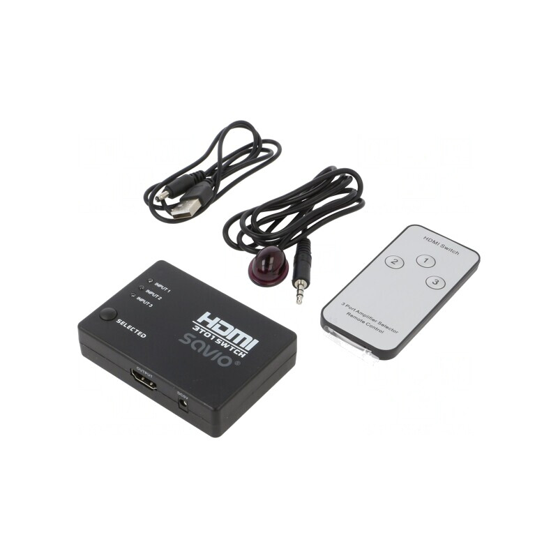 Switch Negru FullHD 1080p | Electronic-mag.ro | Componente Electronice