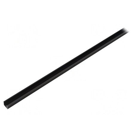 Profil Aluminiu Negru 2m pentru Module LED SMART16 | Electronic-mag.ro | Componente Electronice