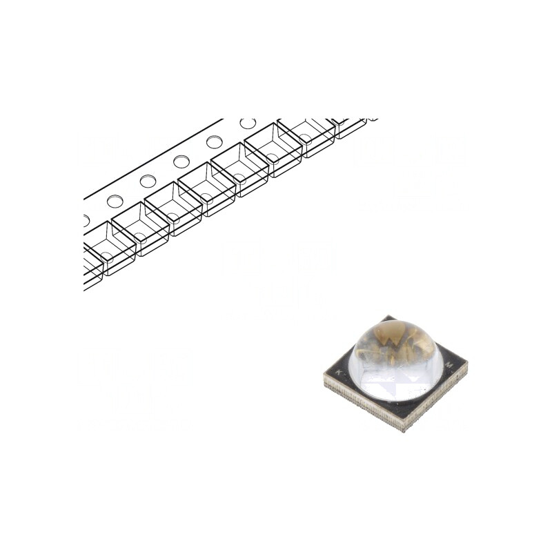 LED UV 10W 365-370nm 60° 2000mA 7x7x5.7mm | Electronic-mag.ro | Componente Electronice