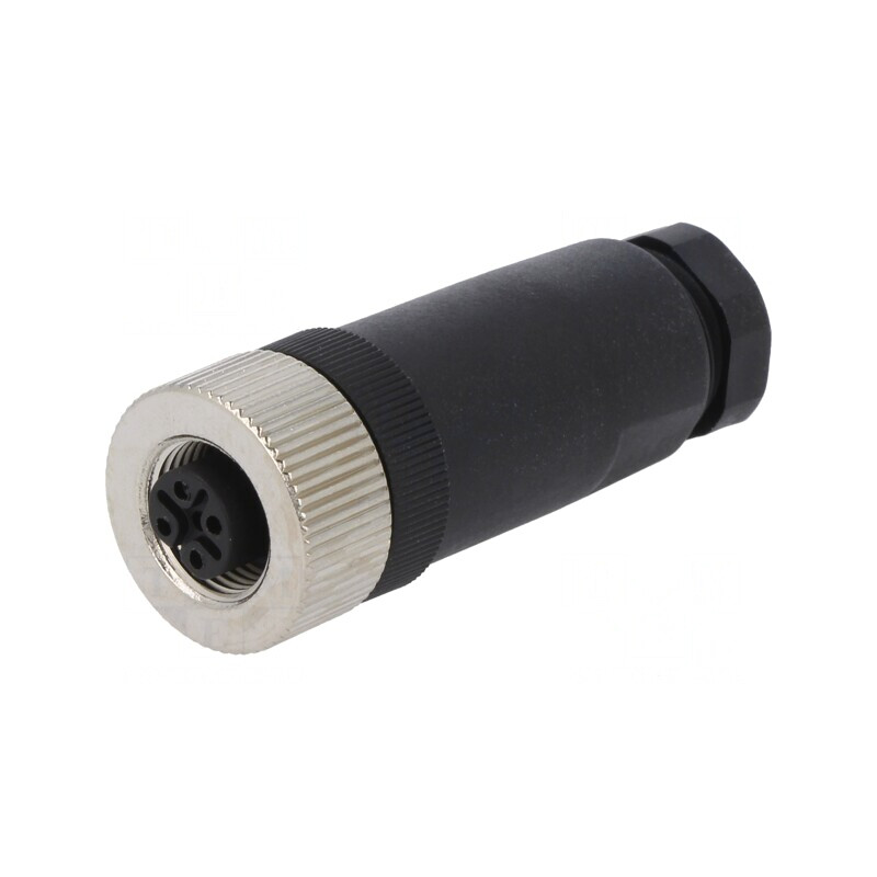 Mufă M12 cu 5 pini drept IP65/IP67 pentru cablu Profibus | Electronic-mag.ro | Componente Electronice