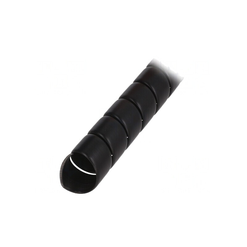 Înveliș Spirală Neagră Polipropilenă 29mm L: 1m | Electronic-mag.ro | Componente Electronice