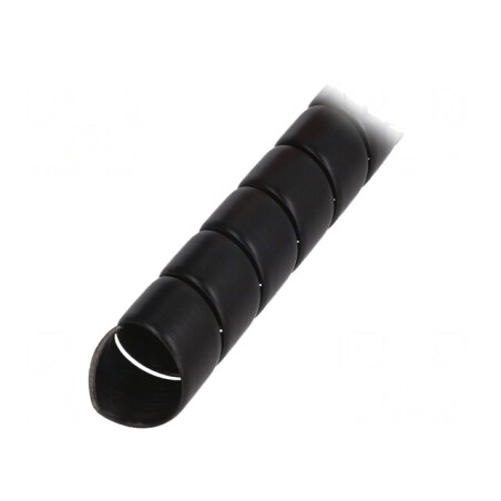 Înveliș Spirală Neagră Polipropilenă 29mm L: 1m | Electronic-mag.ro | Componente Electronice