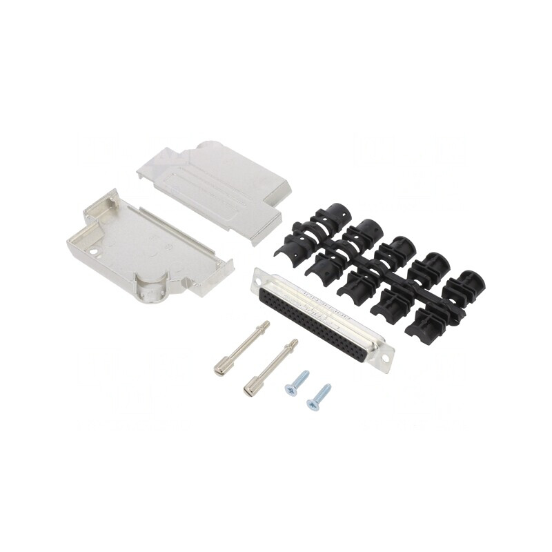 Conector D-Sub 62 Pin Mamă 45° Lipire Cablu Gold | Electronic-mag.ro | Componente Electronice
