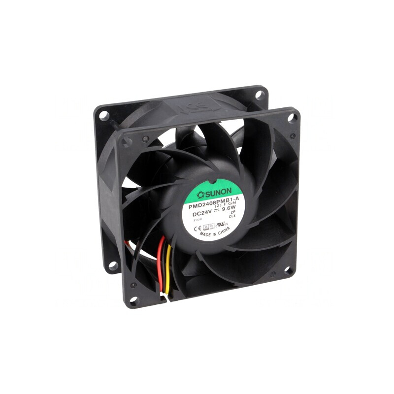 Ventilator axial DC 24V 80x80x38mm 143m3/h 55dBA | Electronic-mag.ro | Componente Electronice