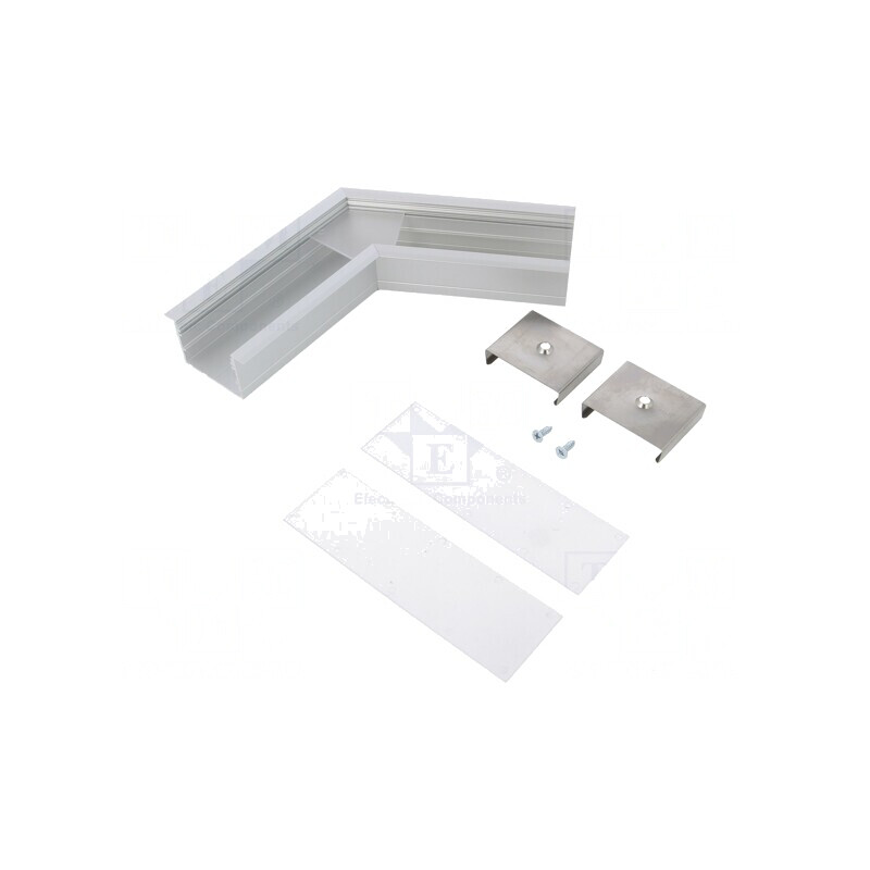 Conector 120° Aluminiu Argintiu Anodat VARIO30-07 | Electronic-mag.ro | Componente Electronice