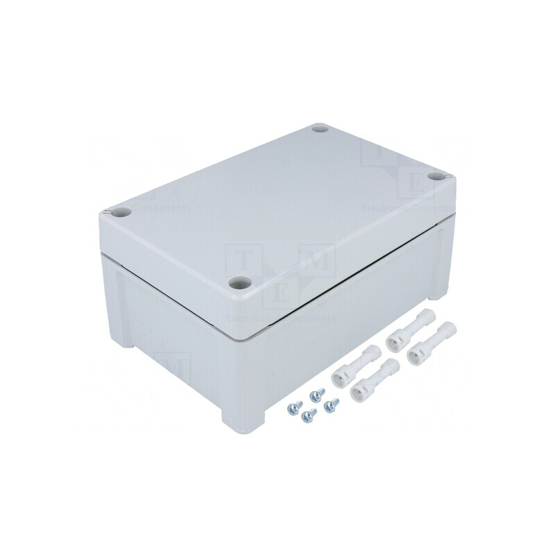 Carcasă universală ABS gri IP65 122x187x90mm | Electronic-mag.ro | Componente Electronice