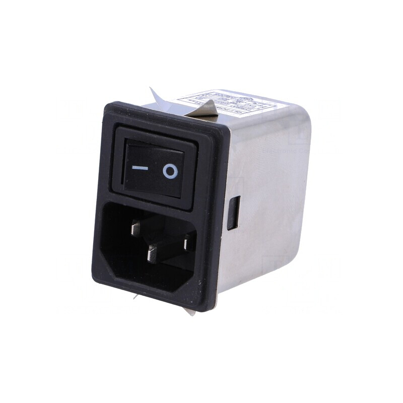 Conector Alimentare AC Soclu 6A 250V IEC 60320 FYR06A3 | Electronic-mag.ro | Componente Electronice