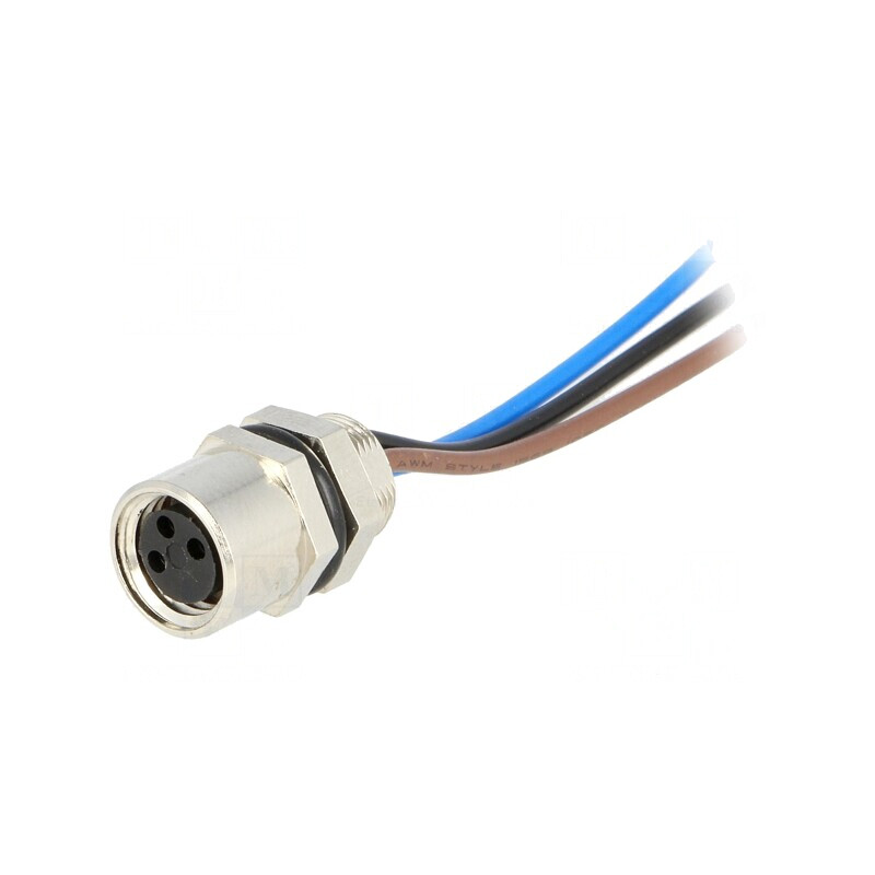 Conector M8 Mamă 3 PIN cu Cabluri IP67 | Electronic-mag.ro | Componente Electronice