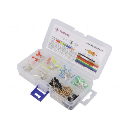 Set LED 3mm 280buc Cutie Plastic | Electronic-mag.ro | Componente Electronice