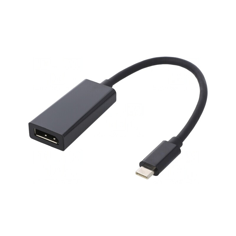 Adaptor USB-C la DisplayPort Negru 0.23m | Electronic-mag.ro | Componente Electronice Adaptor USB-C la DisplayPort Negru 0.23m | Electronic-mag.ro | Componente Electronice