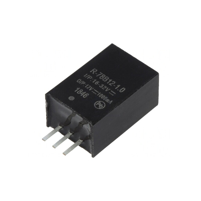 Convertor DC/DC 12W 16-32V la 12V 1A SIP3 | Electronic-mag.ro | Componente Electronice