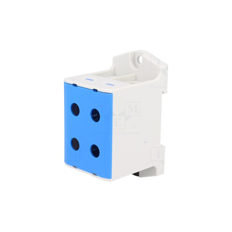 Terminal Îmbinare Șine 6-95mm2 1 Pista 4 Borne Albastră TS35 | Electronic-mag.ro | Componente Electronice Terminal Îmbinare Șine 6-95mm2 1 Pista 4 Borne Albastră TS35 | Electronic-mag.ro | Componente Electronice