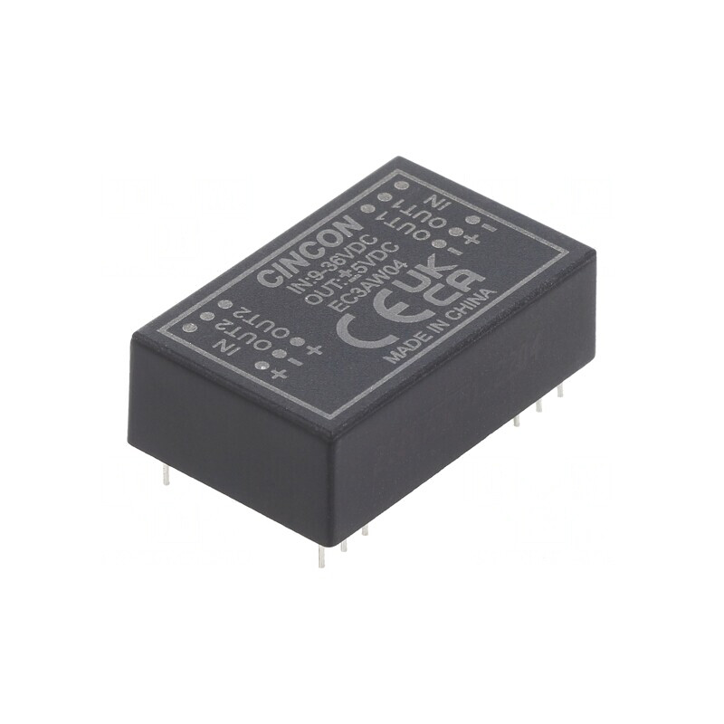 Convertor DC/DC 3W 9-36V la 5V/-5V DIP24 EC3AW04 | Electronic-mag.ro | Componente Electronice