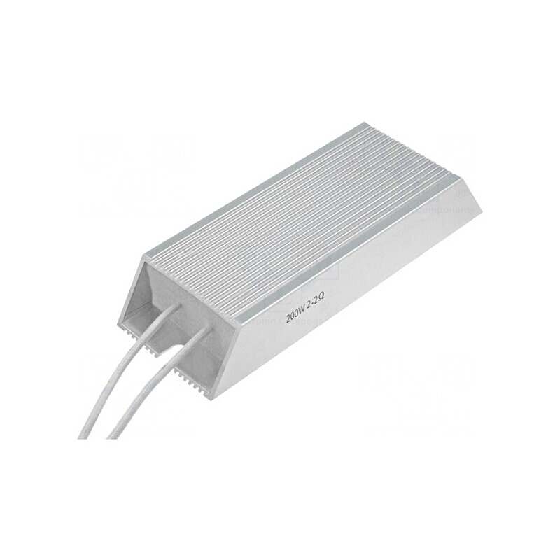 Rezistor bobinat cu radiator 4.7Ω 200W 165x60x30mm | Electronic-mag.ro | Componente Electronice