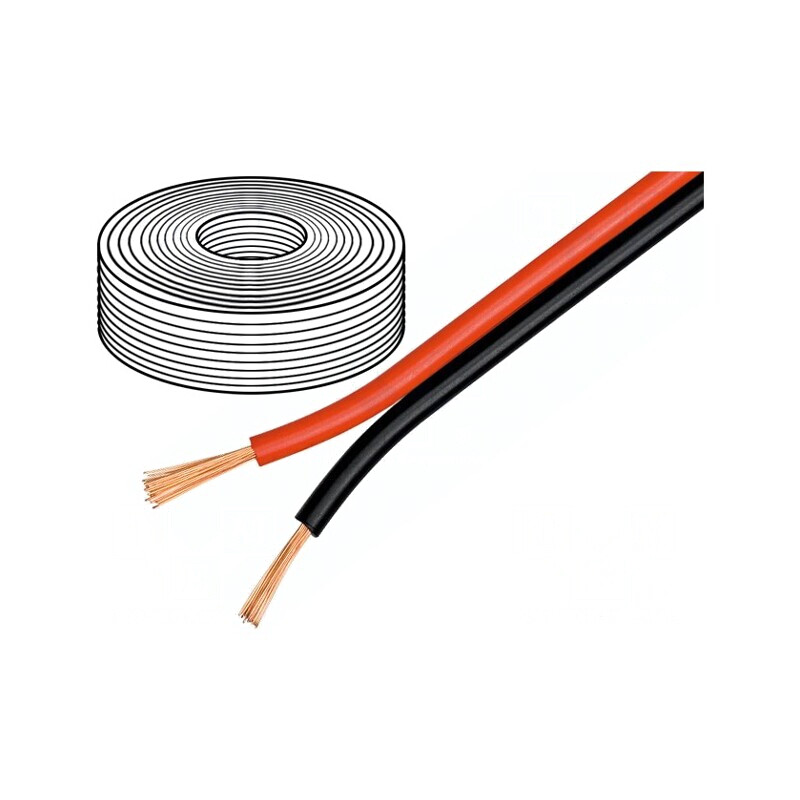 Cablu Difuzor 2x1.5mm OFC Negru-Roșu | Electronic-mag.ro | Componente Electronice