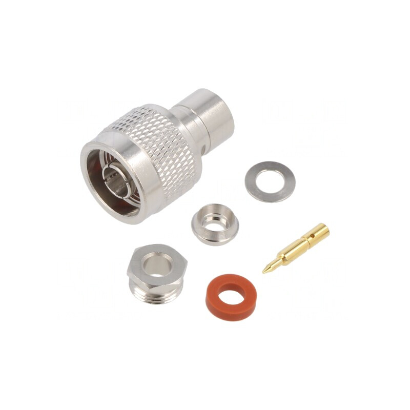 Mufă N tată 50Ω pentru cablu PTFE | Electronic-mag.ro | Componente Electronice
