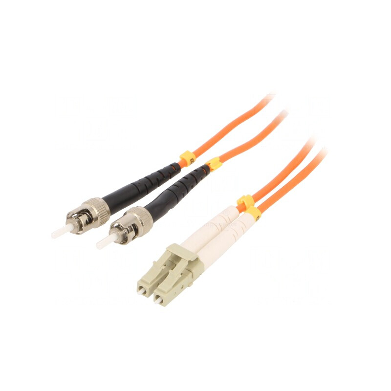 Patch Cord Fibră OM2 LC/UPC-ST/UPC 10m Portocaliu | Electronic-mag.ro | Componente Electronice