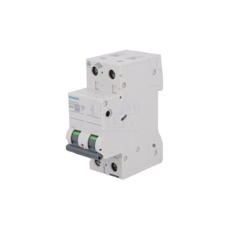 Întrerupător Supracurent 400VAC 10A 2P B | Electronic-mag.ro | Componente Electronice