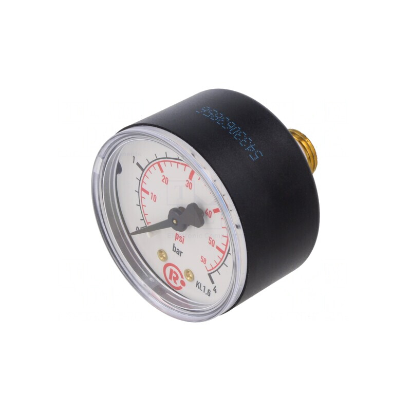 Manometru 0-4 bar 50mm pentru Lichide și Gaze Inerte | Electronic-mag.ro | Componente Electronice