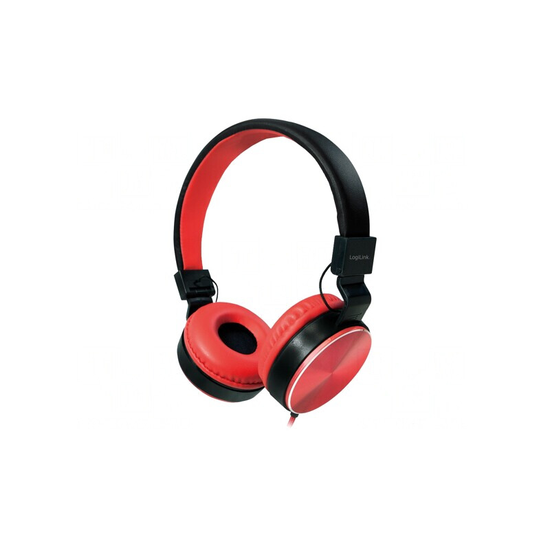 Căști Stereo Jack 3.5mm Roșii 1.2m | Electronic-mag.ro | Componente Electronice
