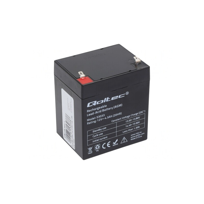 Baterie Plumb-Acid 12V 4.5Ah AGM Fără Întreținere | Electronic-mag.ro | Componente Electronice Baterie Plumb-Acid 12V 4.5Ah AGM Fără Întreținere | Electronic-mag.ro | Componente Electronice