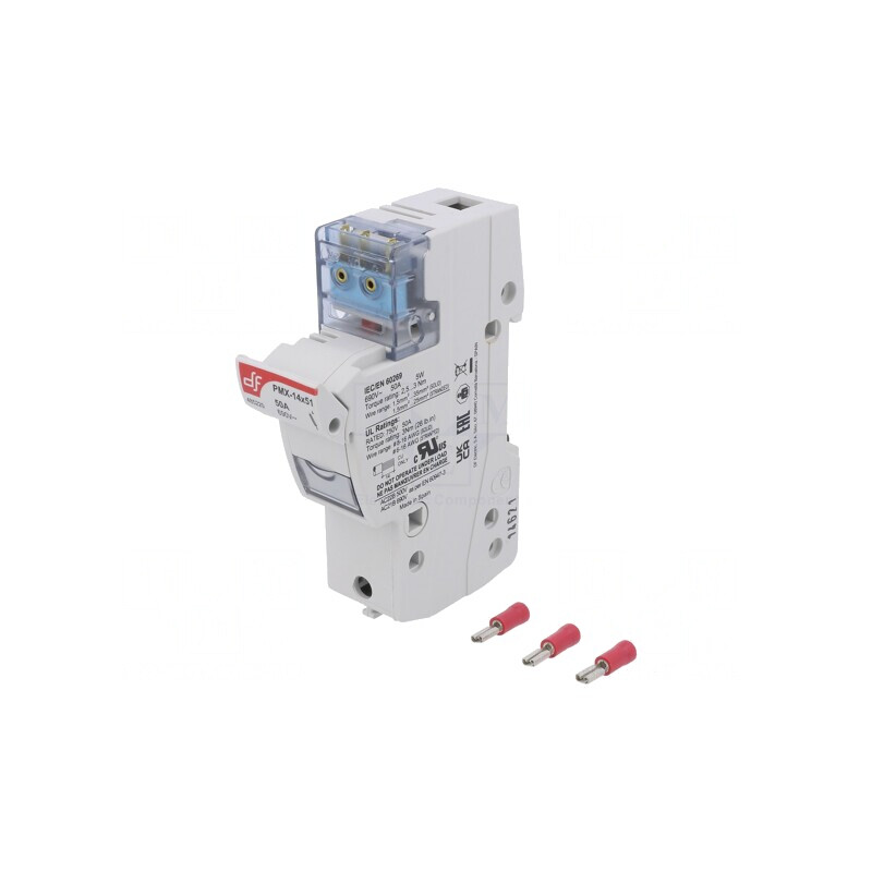 Clemă Siguranțe 14x51mm pentru Șină DIN 50A IP20 | Electronic-mag.ro | Componente Electronice