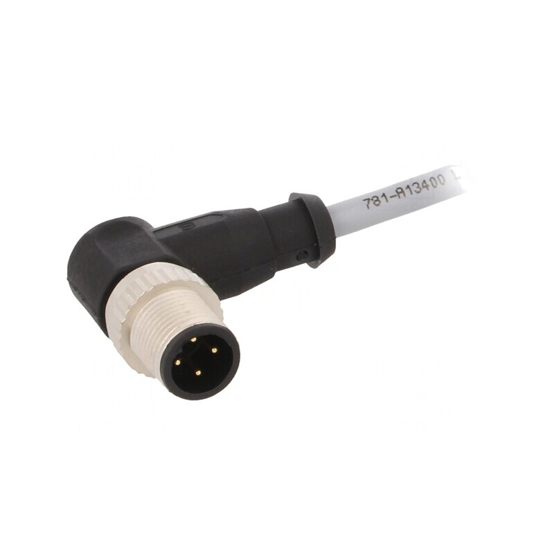 Mufă M12 4-Pin DeviceNet/CANopen cu Cablu 2m | Electronic-mag.ro | Componente Electronice