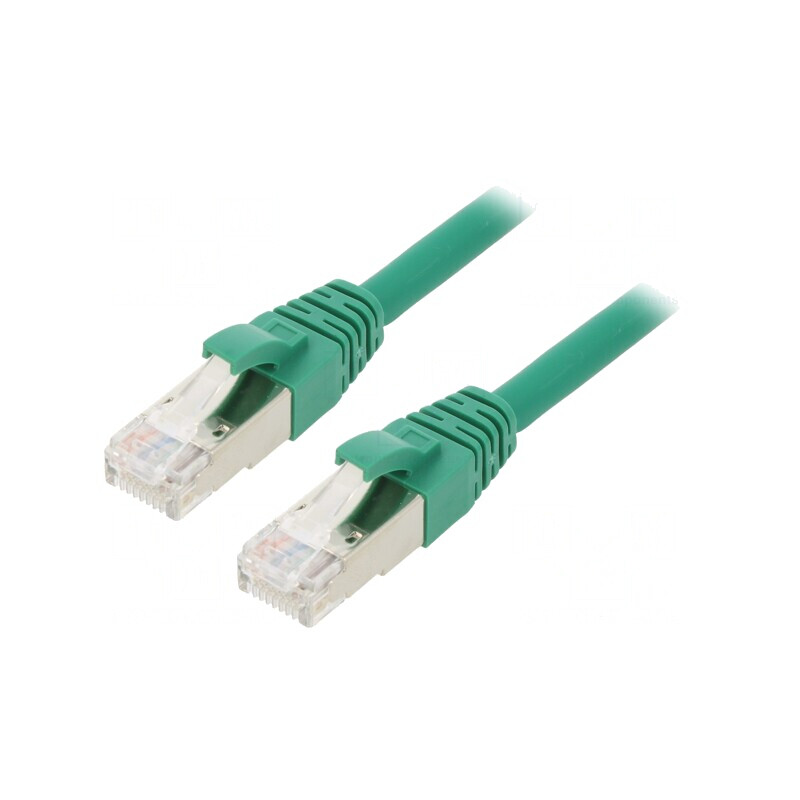 Patch Cord Ethernet Cat.6a S/FTP LSZH Verde 3m | Electronic-mag.ro | Componente Electronice