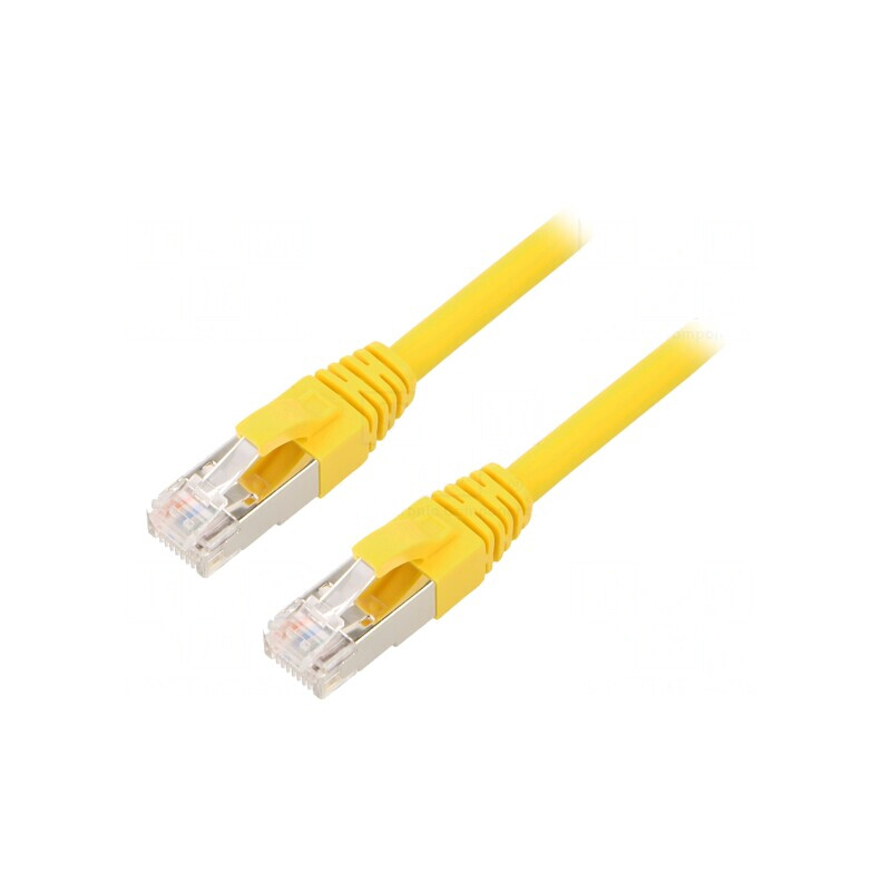 Patch cord galben ETHERLINE® Cat.6a S/FTP LSZH | Electronic-mag.ro | Componente Electronice
