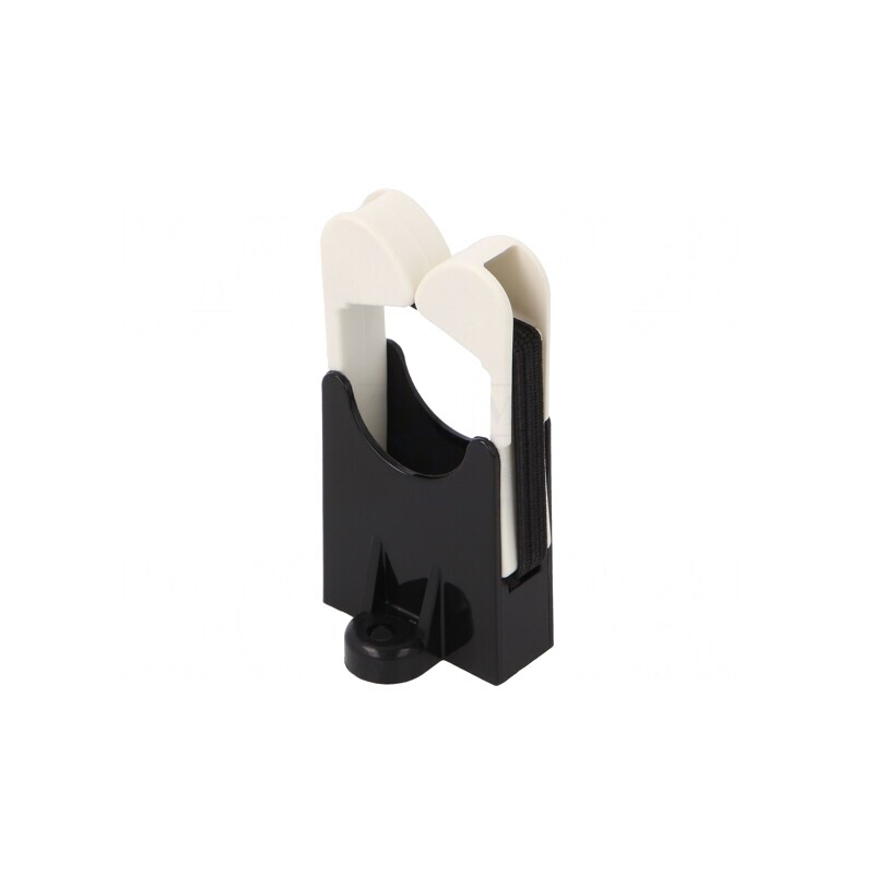 Clemă montată cu șurub Ø19,1mm poliamidă neagră 30mm | Electronic-mag.ro | Componente Electronice