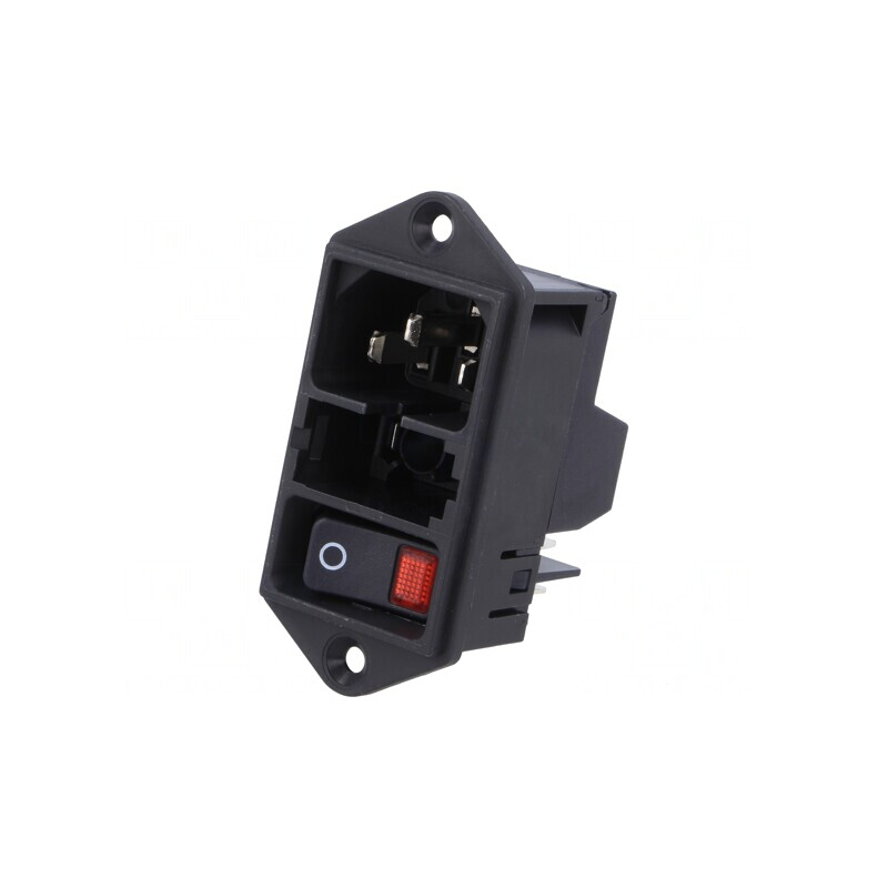 Conector Alimentare AC 10A 250VAC IEC 60320 | Electronic-mag.ro | Componente Electronice