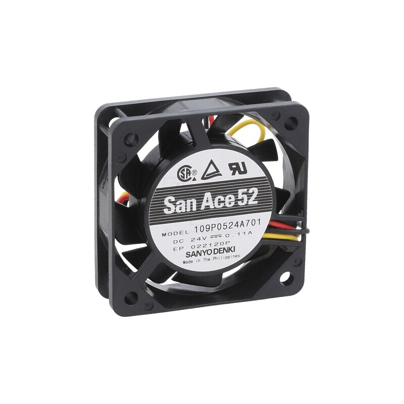 Ventilator DC Axial 24V 52x52x15mm | Electronic-mag.ro | Componente Electronice