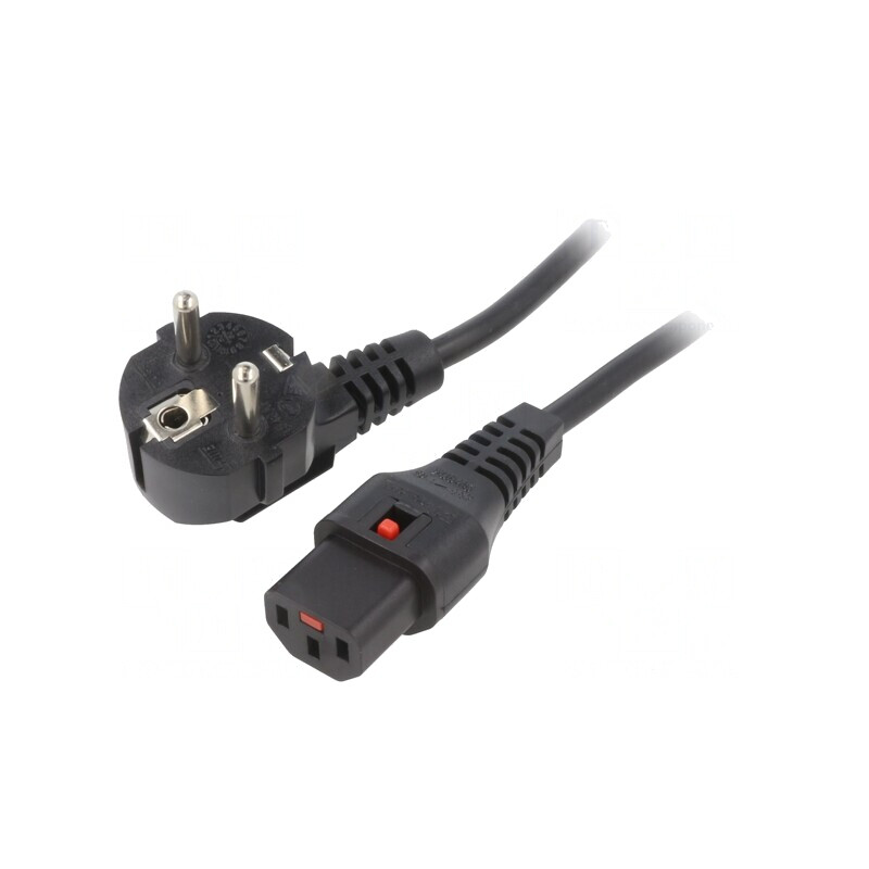 Cablu Alimentare Negru 3m CEE 7/7 la IEC C13 | Electronic-mag.ro | Componente Electronice