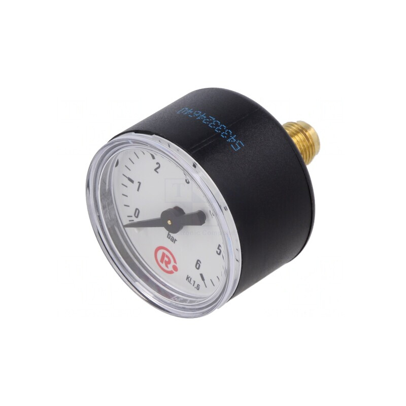 Manometru 0-6 bar 40mm Lichide și Gaze Inerte | Electronic-mag.ro | Componente Electronice