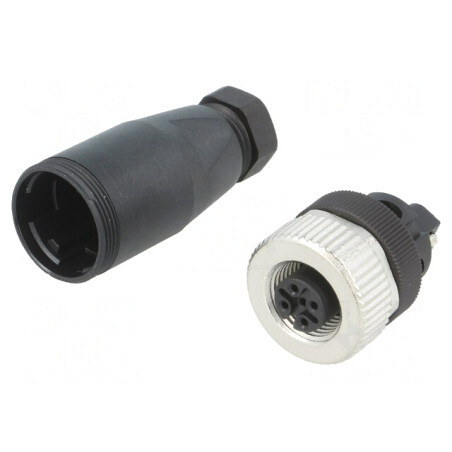 Mufă M12 PIN 5 Mamă A-DeviceNet CANopen Cablu Drept | Electronic-mag.ro | Componente Electronice