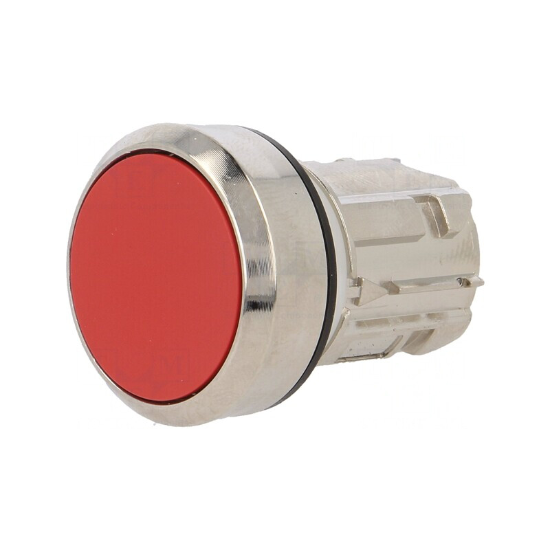 Comutator 22mm Roșu cu Acționare prin Apăsare | Electronic-mag.ro | Componente Electronice