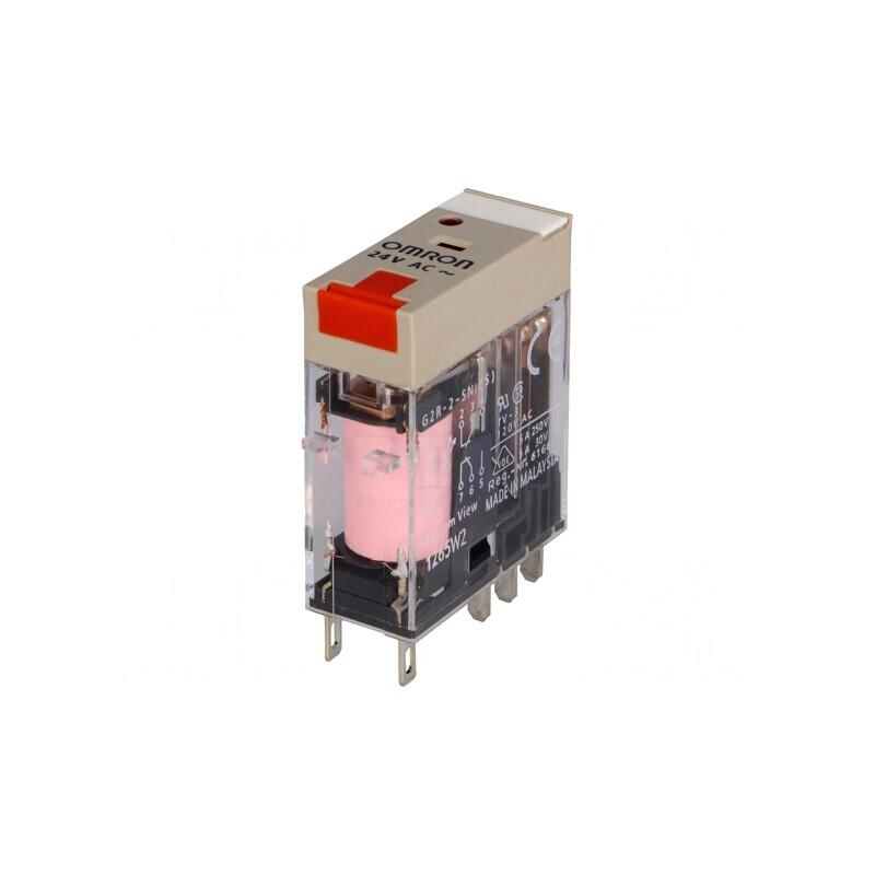 Releu electromagnetic DPDT 24VAC 5A | Electronic-mag.ro | Componente Electronice