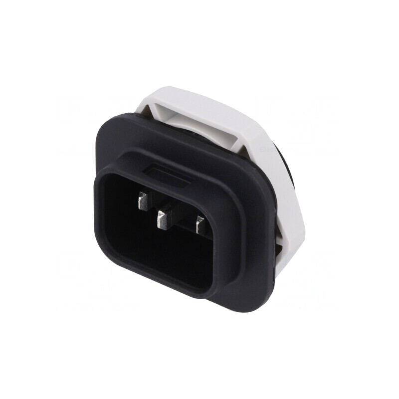 Conector Alimentare AC Lipire Tată 10A 250V Negru | Electronic-mag.ro | Componente Electronice Conector Alimentare AC Lipire Tată 10A 250V Negru | Electronic-mag.ro | Componente Electronice
