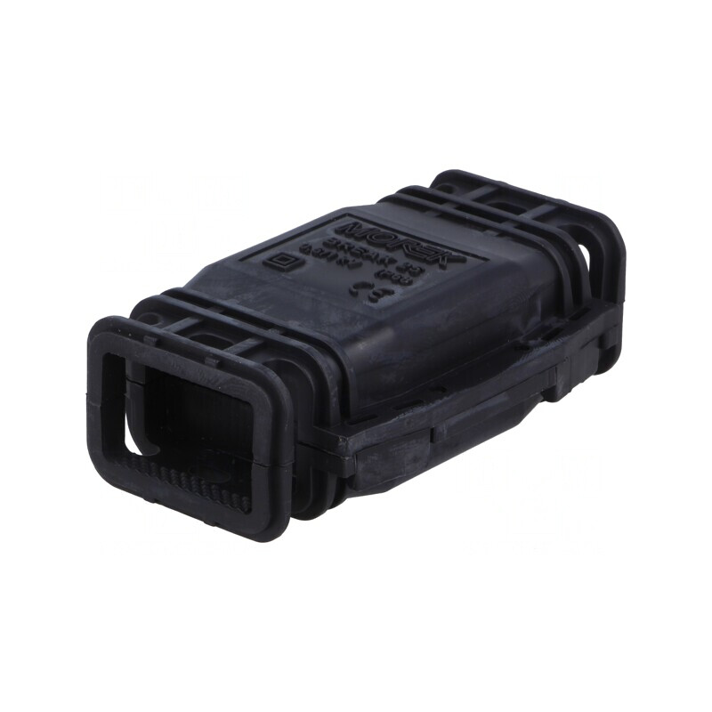 Mufă cu gel neagră IP68 70mm PP | Electronic-mag.ro | Componente Electronice