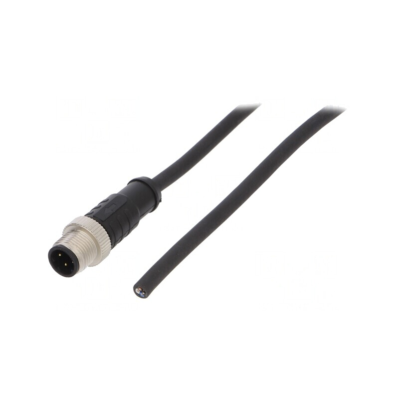 Mufă M12 4 PIN tată D-Ethernet IP65/IP67 250V 4A drept | Electronic-mag.ro | Componente Electronice