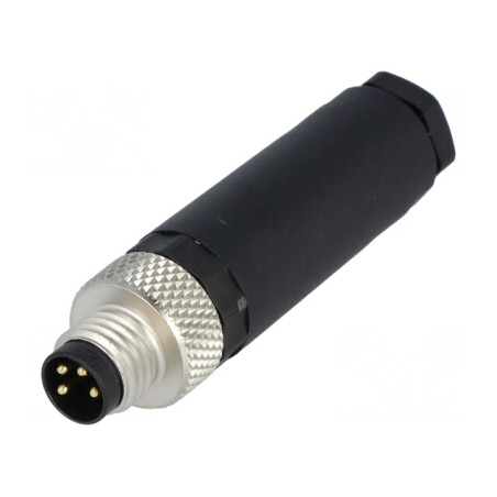 Conector M8 4-PIN Drept pe Cablu | Electronic-mag.ro | Componente Electronice