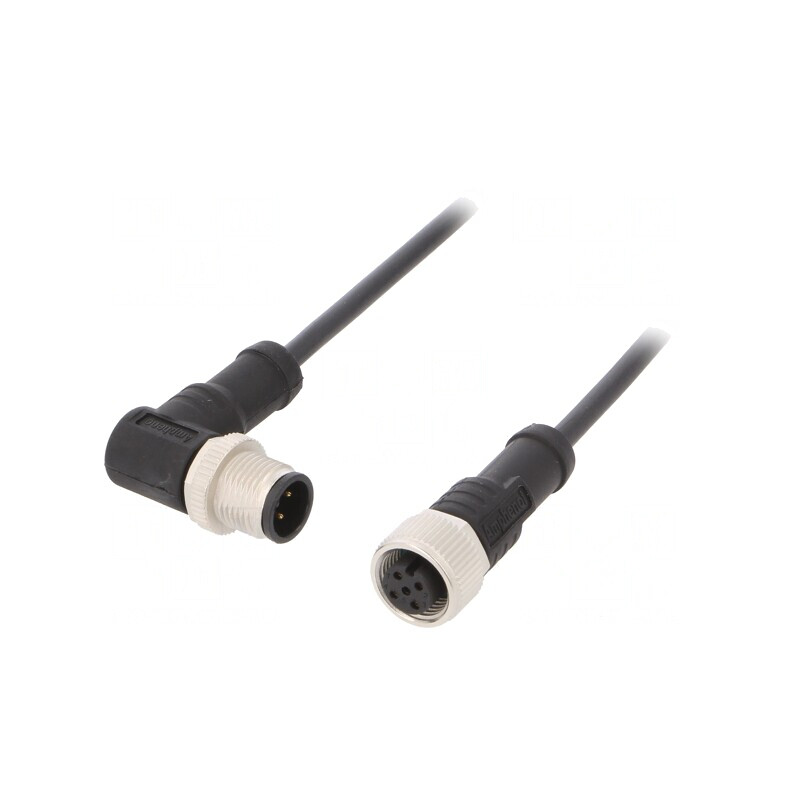 Cablu senzori automatizări M12 1m 4 pini | Electronic-mag.ro | Componente Electronice