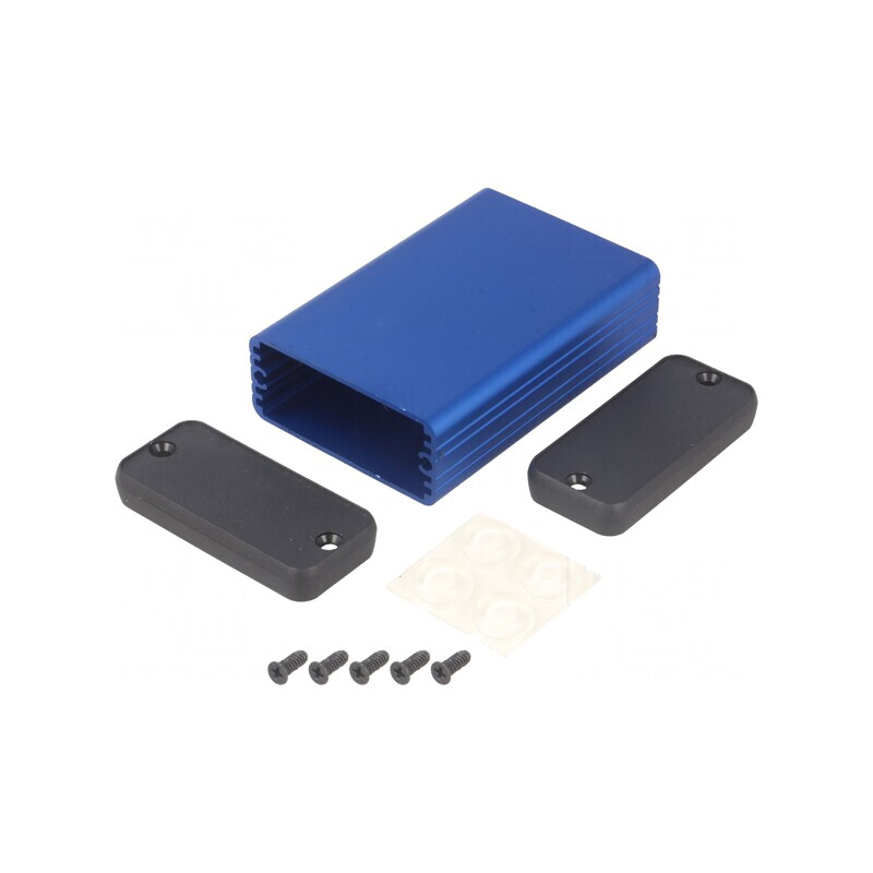 Carcasă aluminiu albastru 54x80x23mm | Electronic-mag.ro | Componente Electronice