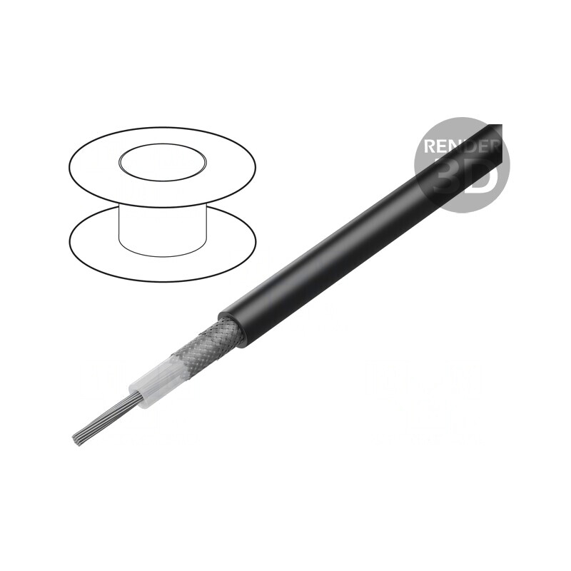 Cablu Coaxial RG214 PVC Negru 10.8mm | Electronic-mag.ro | Componente Electronice