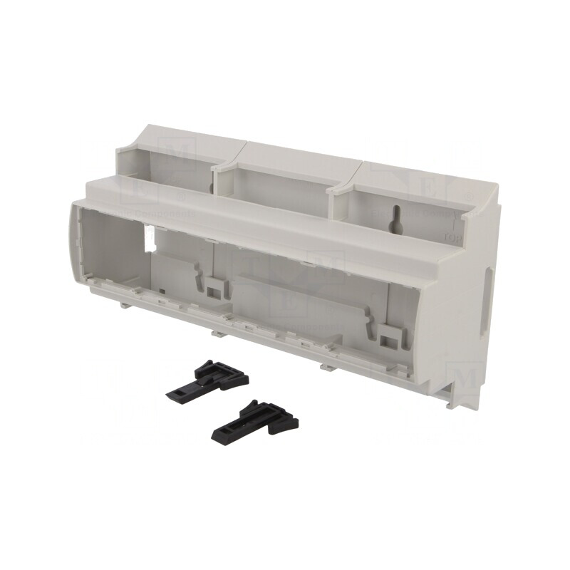 Carcasă pentru șină DIN gri 110x210x62 mm | Electronic-mag.ro | Componente Electronice