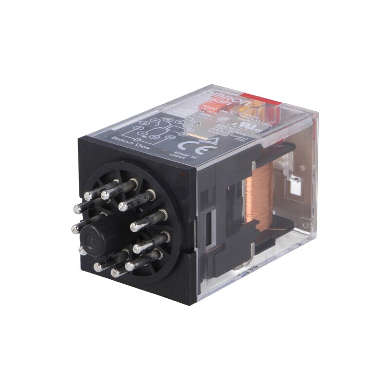 Releu Electromagnetic 3PDT 230VAC 10A | Electronic-mag.ro | Componente Electronice