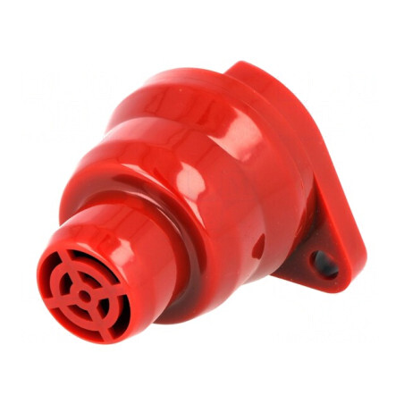 Semnalizator Acustic Buzer 10-28VDC 75dB Roșu IP34 | Electronic-mag.ro | Componente Electronice