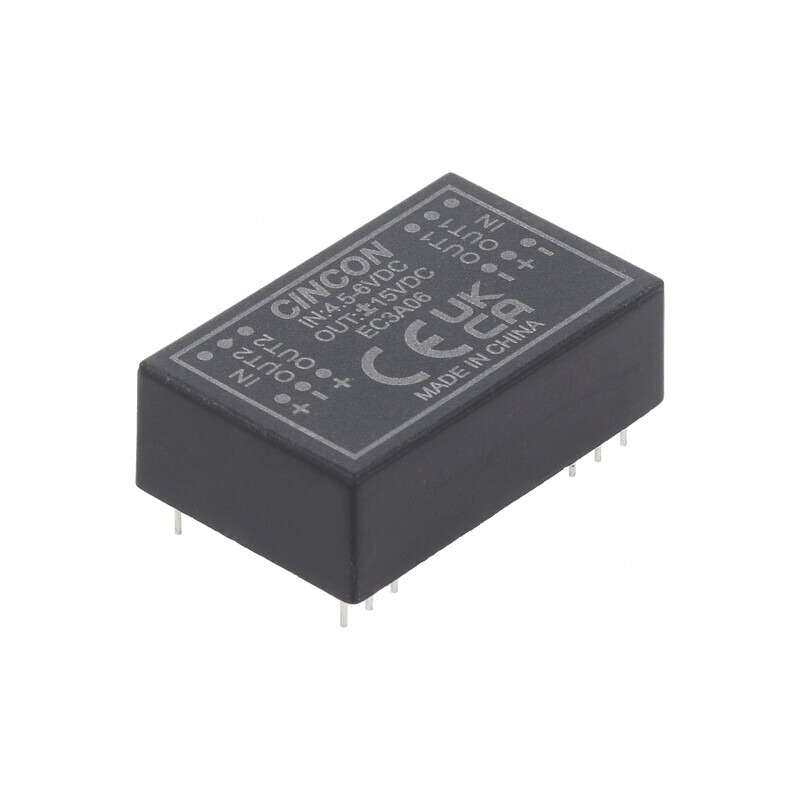 Convertor DC/DC 3W 4.5-6V la 15V/-15V THT | Electronic-mag.ro | Componente Electronice