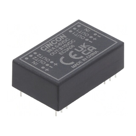 Convertor DC/DC 3W 4.5-6V la 15V/-15V THT | Electronic-mag.ro | Componente Electronice
