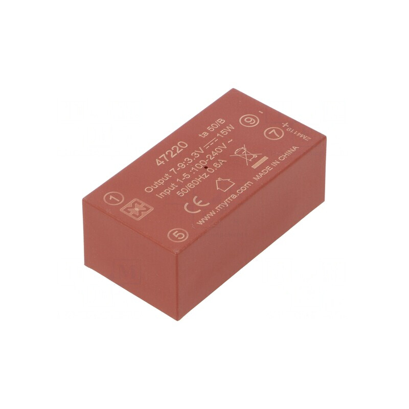 Convertor AC/DC 15W 3,3VDC | Electronic-mag.ro | Componente Electronice